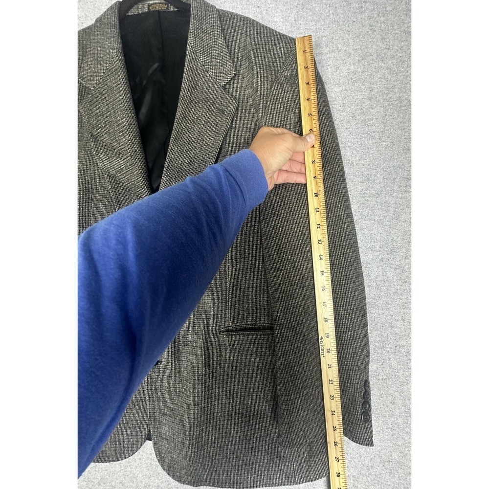 Andhurst Blazer Mens 46L Brown Houndstooth Two Button Notch Lapel Single Vent - Picture 9 of 13